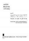 メヌエット・Op.12 (アントン・ライヒャ)   (フルート四重奏)【Menuet op. 12】