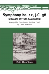 交響曲・No. 12 J.C. 38 (ジョヴァンニ・バッティスタ・サンマルティーニ)   (フルート四重奏)【Symphony No. 12 J.C. 38】