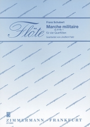 軍隊行進曲・Op.51/1 (シューベルト)  (フルート四重奏)【Marche militaire op. 51/1】