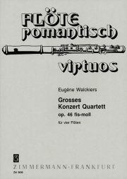 Quartet Concerto in F-sharp minor op. 46  (ワルキエ)  (フルート四重奏)【Quartet Concerto in F-sharp minor op. 46】