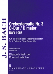 Orchestral Suite No 3 (Overture) D major BWV 1068  (フルート四重奏)【Orchestral Suite No 3 (Overture) D major BWV 1068, BWV 106】