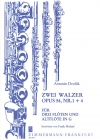 2つのワルツ・Op.54/1+4   (ドヴォルザーク)　 (フルート四重奏)【Two Waltzes op. 54/1+4】