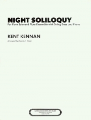 夜の独白 (ケント・ケナン)　 (フルート十二重奏＋ピアノ)【Night Soliloquy】