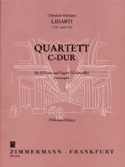 四重奏・ハ長調 (クリスティアーノ・ジュゼッペ・リダルティ)　 (フルート三重奏＋バスーン)【Quartet C major】