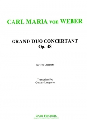協奏的大二重奏曲・Op.48　 (クラリネットニ重奏）【Grand Duo Concertant, Opus 48】