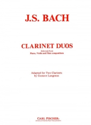 バッハのクラリネット・二重奏曲集（バッハ） (クラリネットニ重奏）【Clarinet Duos】