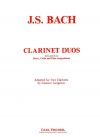 バッハのクラリネット・二重奏曲集（バッハ） (クラリネットニ重奏）【Clarinet Duos】