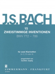 2声のインヴェンション・BWV 772-786, BWV 772-786　 (クラリネットニ重奏）【15 Two-Part Inventions BWV 772-786, BWV 772-786】