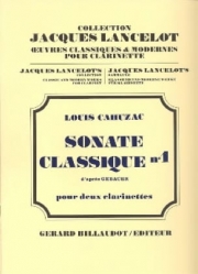 ソナタ・クラシック・No.1（ルイ・カユザック） (クラリネットニ重奏）【Sonate Classique No.1】