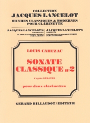 ソナタ・クラシック・No.2（ルイ・カユザック） (クラリネットニ重奏）【Sonate Classique No.2】