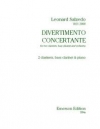 Divertimento Concertante　 (クラリネット三重奏）【Divertimento Concertante】