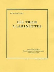Les Trois Clarinettes（ディア・スッカリ） (クラリネット三重奏）【Les Trois Clarinettes】