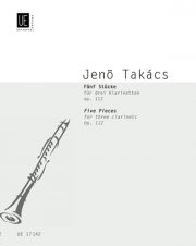 3本のクラリネットの為の5つの小品・Op.112　 (クラリネット三重奏）【5 Pieces for 3 Clarinets, Op.112】