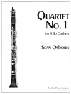 クラリネット四重奏曲・No.1（ショーン・オズボーン） (クラリネット四重奏）【Quartet No. 1】