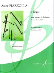 3つのタンゴ（アストル・ピアソラ） (クラリネット四重奏）【3 Tangos】
