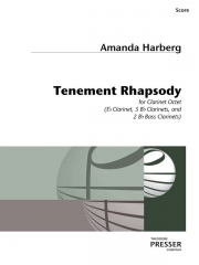 テネメント・ラプソディ（アマンダ・ハーバーグ ） (クラリネット八重奏）【Tenement Rhapsody】