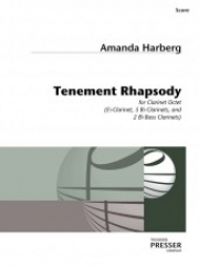 テネメント・ラプソディ（アマンダ・ハーバーグ）（パート譜のみ）　 (クラリネット八重奏）【Tenement Rhapsody】