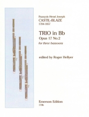 トリオ・In C,Op.17, No. 2(バスーン三重奏)【Trio In C, Op.17, No.2】
