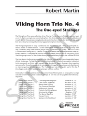バイキング・ホルン・トリオ・No.4 (ロバート・マーティン)　(ホルン三重奏)（パート譜のみ）【Viking Horn Trio No. 4 / The One-Eyed Stranger】