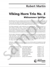 バイキング・ホルン・トリオ・No.5 (ロバート・マーティン)　(ホルン三重奏)（パート譜のみ）【Viking Horn Trio No. 5 / Midsummer Sunrise】