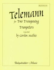 移調のトランペット・デュオ （テレマン） (トランペットニ重奏）【Duets for Two Transposing Trumpeters】