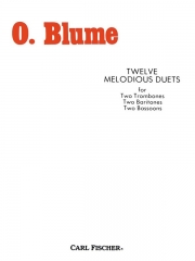 12の旋律的な二重奏曲（O.ブルーメ）  (トロンボーンニ重奏)【Twelve Melodious Duets】