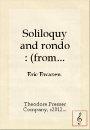 ソリロクイとロンド（スコアのみ）　 (打楽器五重奏)【Soliloquy and Rondo】