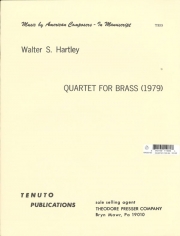 金管四重奏曲（ウォルター・Ｓ・ハートリー）(金管四重奏)【Quartet for Brass 1979】