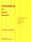 金管五重奏の為の寓話・Op.108  (ヴィンセント・パーシケッティ)   (金管五重奏)【Parable for Brass Quintet, Opus 108】