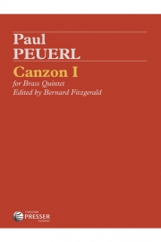 カンツォーナ・1（パウル・ポイエルル）  (金管五重奏)【Canzon I】