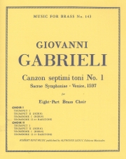第7旋法による8声のカンツォン・No.1（ジョヴァンニ・ガブリエリ） (金管八重奏)【Canzon Septimi Toni No.1】