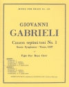 第7旋法による8声のカンツォン・No.1（ジョヴァンニ・ガブリエリ） (金管八重奏)【Canzon Septimi Toni No.1】