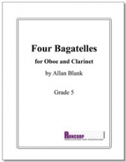 オーボエとクラリネットの為の4つのバガテル　(木管ニ重奏)【Four Bagatelles for Oboe and Clarinet】