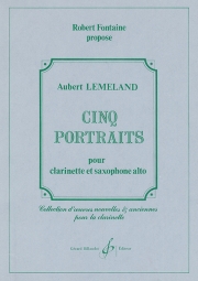 5つのポートレイト（オベール・ルムラン）　(木管ニ重奏)【Cinq Portraits】