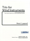 木管三重奏曲（アンリ・ラザロフ）(木管三重奏)【Trio for Wind Instruments】