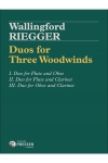 木管三重奏の為のデュオ・Op.35  (ワリングフォード・リーガー) 　(木管三重奏)【Duos for 3 Woodwinds, Op. 35】