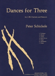 3本の為のダンス  (ピーター・シッケル)  (木管三重奏)【Dances for Three】