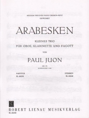 アラベスク・Op.73(パート譜のみ）　(木管三重奏)【Arabesques op. 73】