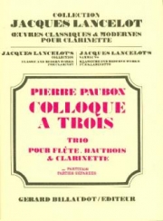 3人の会話（ピエール・ポーボン）(木管三重奏)【Colloque A Trois】