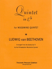 木管五重奏曲・変ホ長調（ベートーヴェン）　(木管五重奏)【Quintet In E-Flat / Op. 71 By The Philadelphia Woodwind Qu】