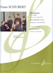 五重奏曲・変ロ長調（フランツ・シューベルト）(木管五重奏)【Quintette En Sib Majeur / D'Apres Le Trio A Cordes D 471】