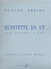 五重奏曲・ハ長調（クロード・アリュー）(木管五重奏)【Quintette En Ut】