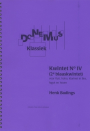 木管五重奏曲・No.4  (ヘンク・バディンフス) (木管五重奏)【Kwintet No.4】