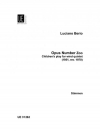 Opus Number Zoo  (ルチアーノ・ベリオ)（スコアのみ）(木管五重奏)【Opus Number Zoo / Children's Play for Wind Quintet】