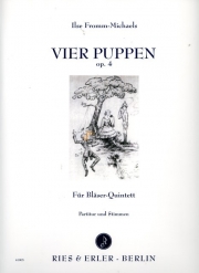 4匹の子犬・Op.4　(木管五重奏)【Vier Puppen op. 4】