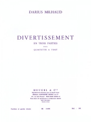 ディヴェルティスマン（ダリウス・ミヨー）(木管五重奏)【Divertissement】