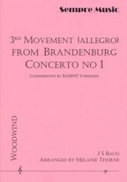 ブランデンブルグ協奏曲・第1番・第3楽章（バッハ）(木管十一重奏＋打楽器)【3rd Movement (Allegro) from Brendenburg Concerto No.1】