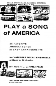 フレックス・アメリカンソング・ニ～四重奏・35曲集（フレックスニ～四重奏）【Play A Song Of America 35 Favorite American Songs In Easy 】