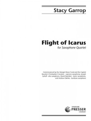 イカルスの飛翔  (ステイシー・ギャロップ)（パート譜のみ）　(サックス四重奏)【Flight Of Icarus】