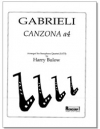 カンツォーナ・a4 　(サックス四重奏)【Canzona a4】
